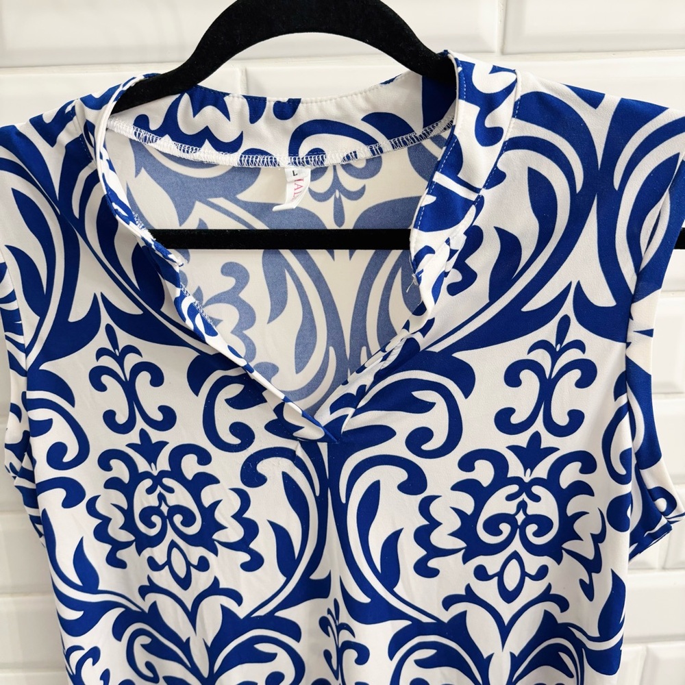 Halife Women’s Patterned Sleeveless Top - Picture 5 of 5